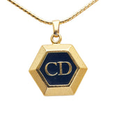 ディオール CDロゴ ネックレス ゴールド メッキ レディース Dior 【中古】